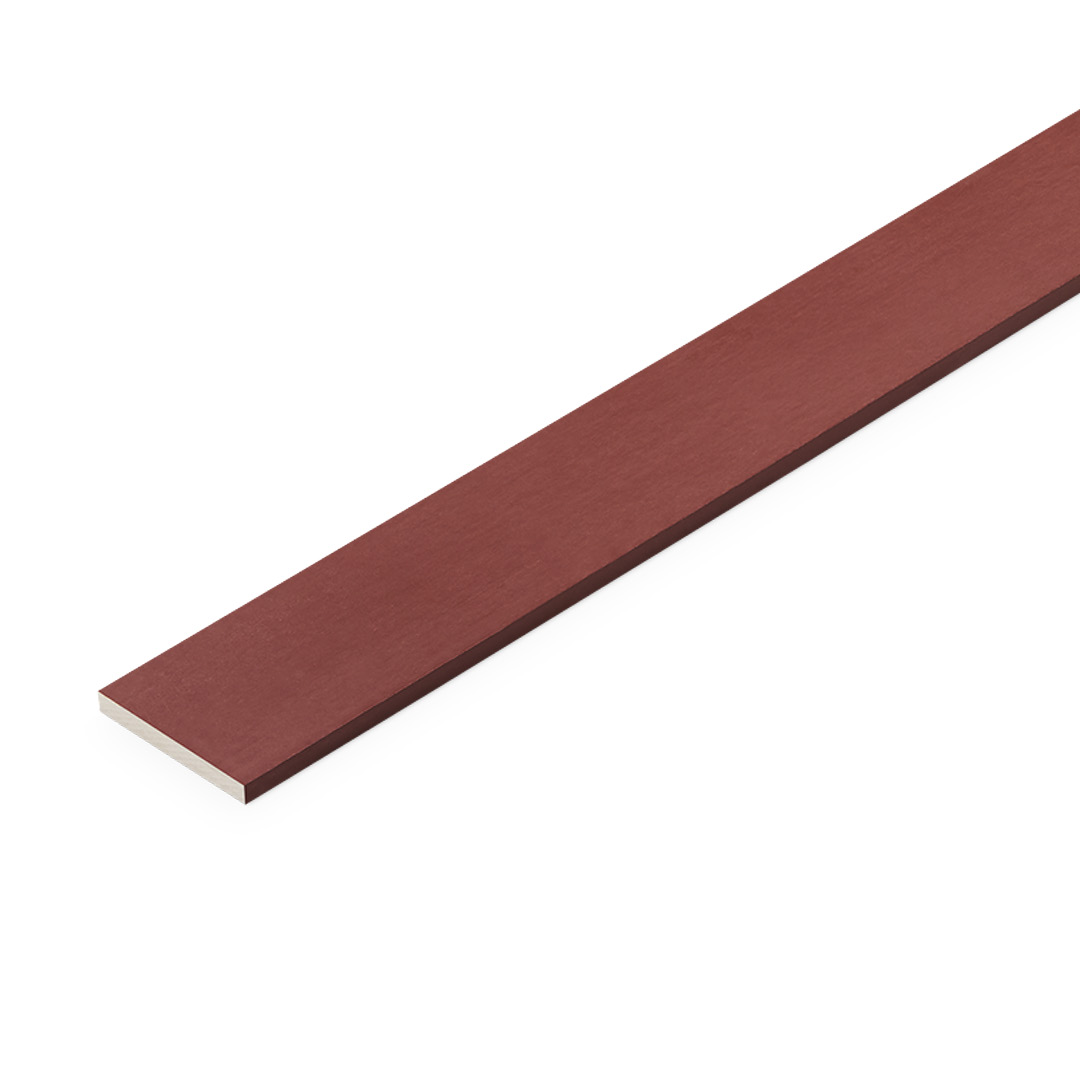 Ceiling Strip Smooth Red Mahogany Square-cut edge 8x75x3000 mm