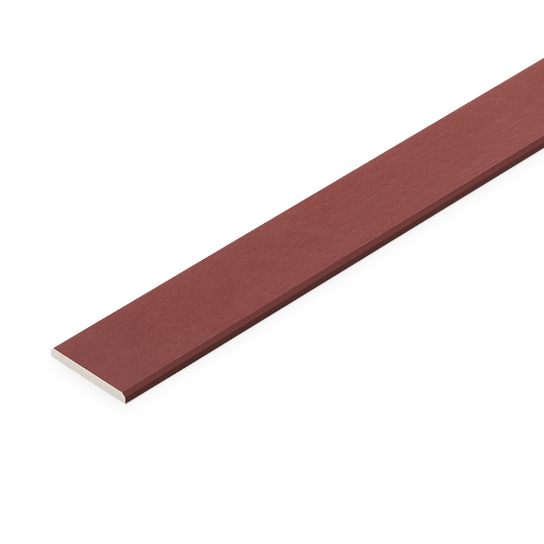 Ceiling Strip Smooth Red Mahogany V-cut edge 8x75x3000 mm