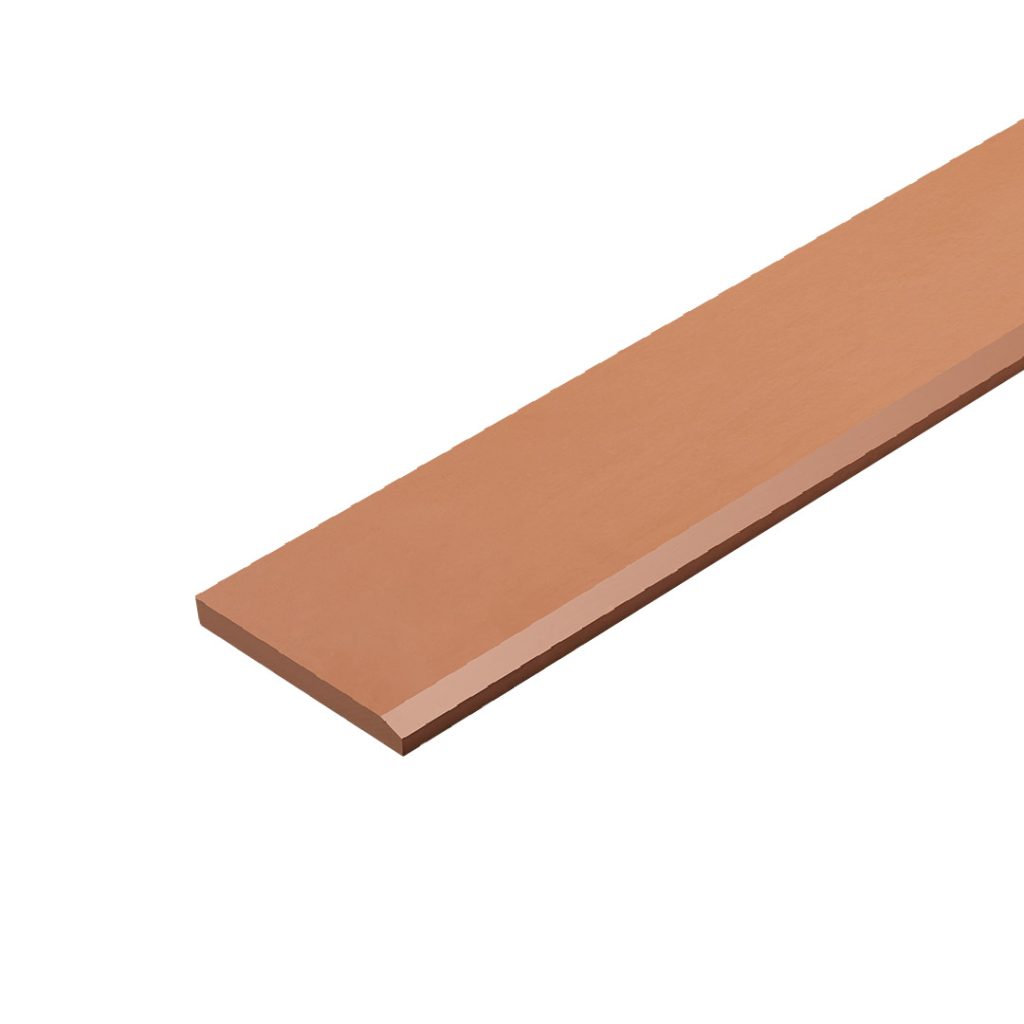 Roof Eaves Smooth Honey teak brown Beveled edge 16x150x4000 mm