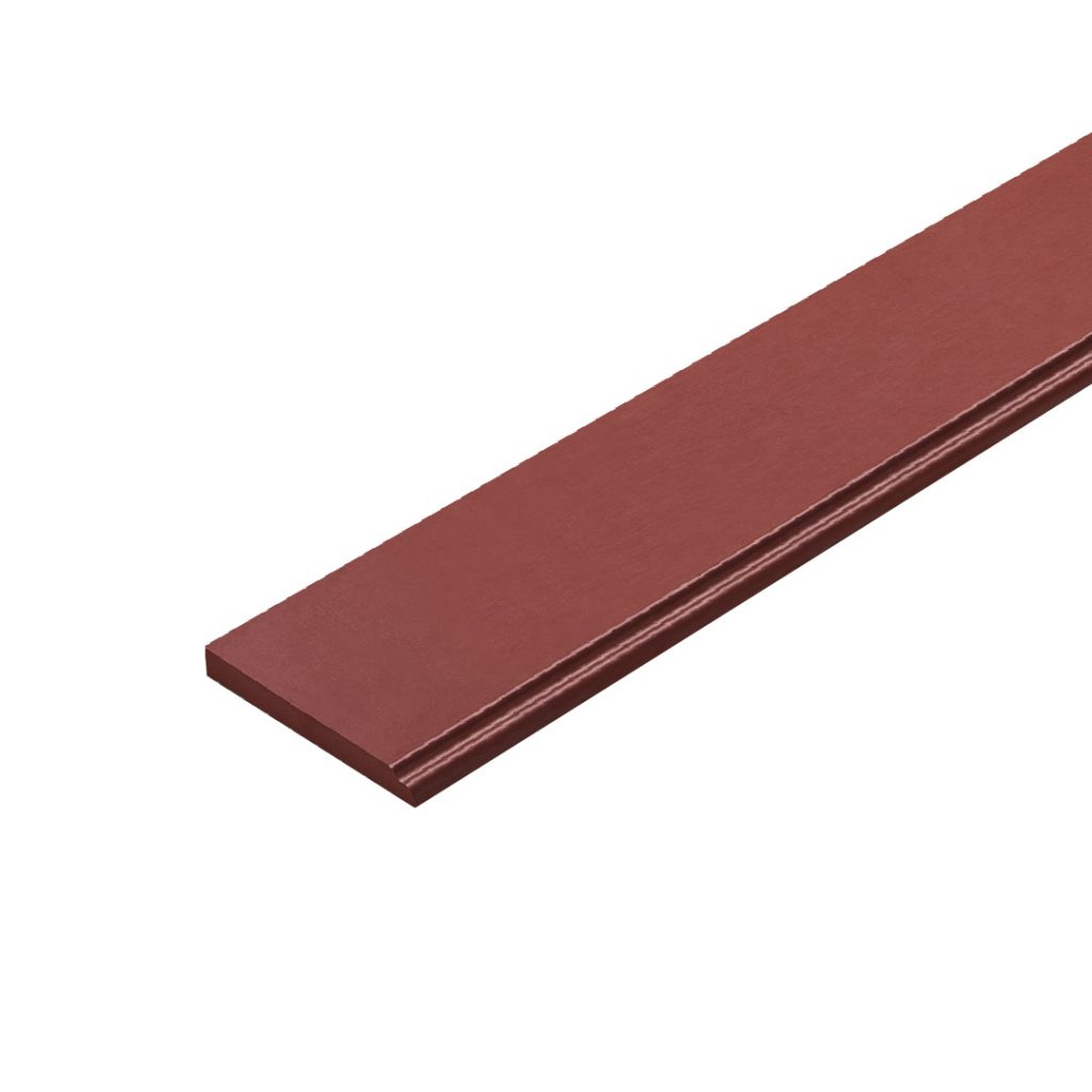 Roof Eaves Smooth Red mahogany Curved edge 16x200x3000 mm