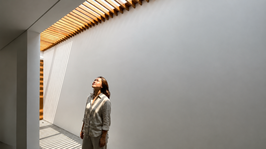 Pergola Modern dengan RB SHERA Decor Wood | Cahaya Alami